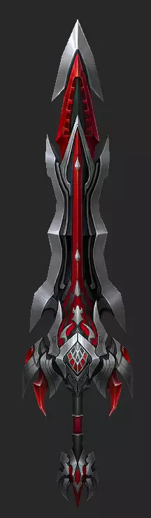 Pack With 30 Fantasy Swords - Part 02 Low-poly 3D model_22