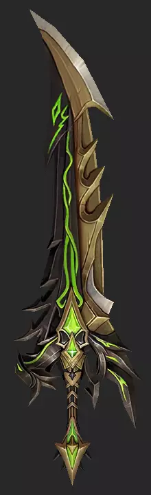 Pack With 30 Fantasy Swords - Part 02 Low-poly 3D model_18