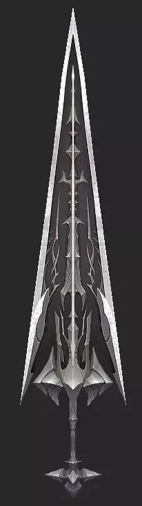 Pack With 30 Fantasy Swords - Part 02 Low-poly 3D model_12