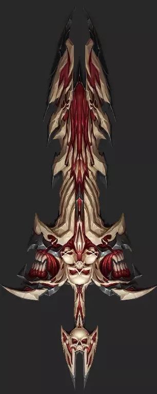 Pack With 30 Fantasy Swords - Part 02 Low-poly 3D model_23