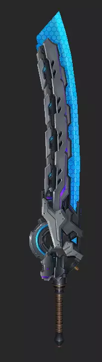 Pack With 30 Fantasy Swords - Part 02 Low-poly 3D model_1