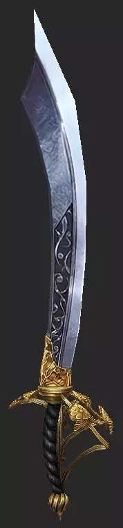 Pack With 30 Fantasy Swords - Part 02 Low-poly 3D model_6