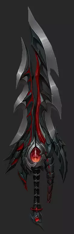 Pack With 30 Fantasy Swords - Part 02 Low-poly 3D model_29