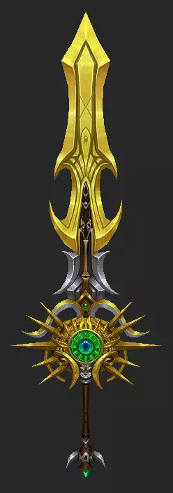 Pack With 30 Fantasy Swords - Part 01 Low-poly 3D model_8