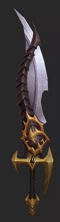 Pack With 30 Fantasy Swords - Part 01 Low-poly 3D model_23