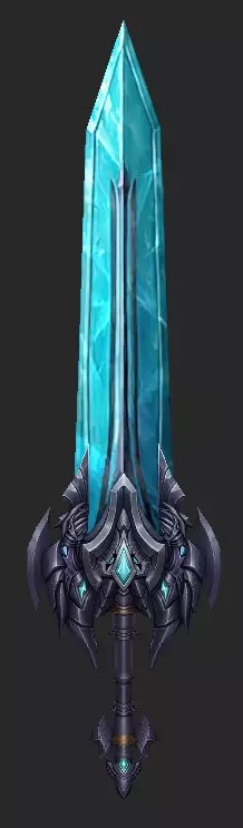 Pack With 30 Fantasy Swords - Part 01 Low-poly 3D model_29