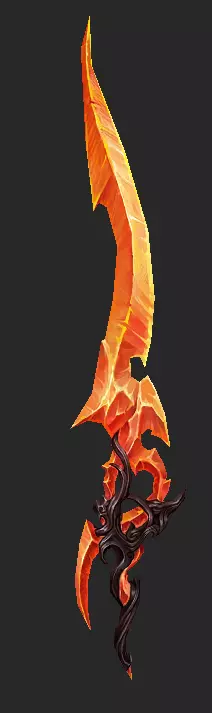 Pack With 30 Fantasy Swords - Part 01 Low-poly 3D model_21