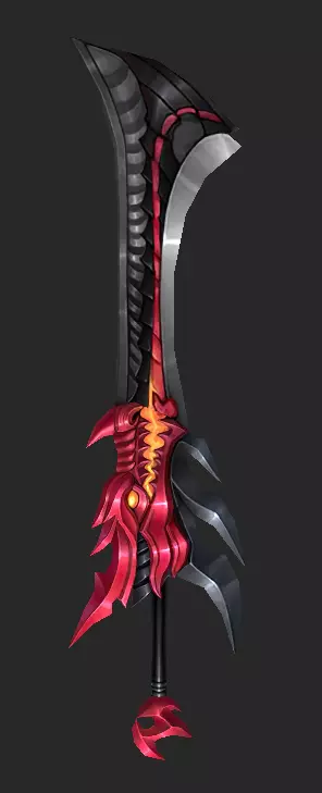 Pack With 30 Fantasy Swords - Part 01 Low-poly 3D model_5