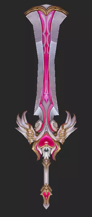 Pack With 30 Fantasy Swords - Part 01 Low-poly 3D model_11