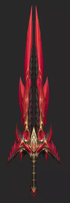 Pack With 30 Fantasy Swords - Part 01 Low-poly 3D model_22