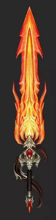 Pack With 30 Fantasy Swords - Part 01 Low-poly 3D model_20