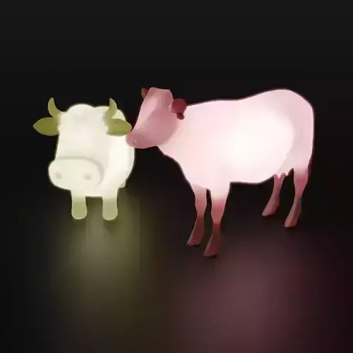 Indirect lighting for Holstein cows