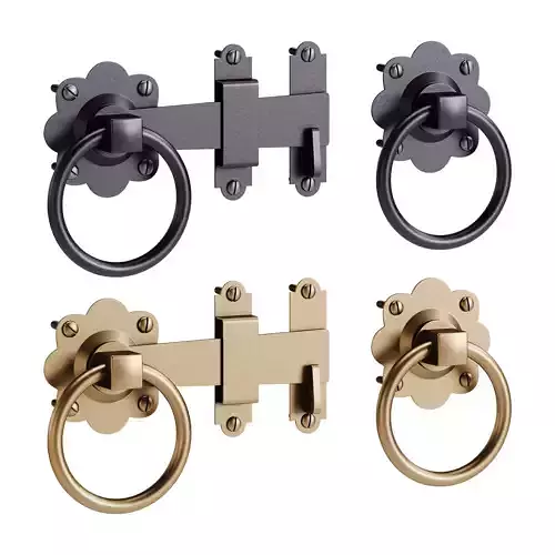 Black Gate Latch Wrought Iron Fence Door