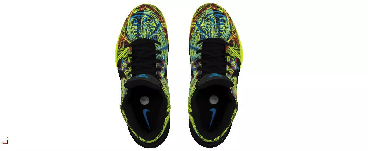 Nike zoom Kobe 4 protro Low-poly 3D model_3