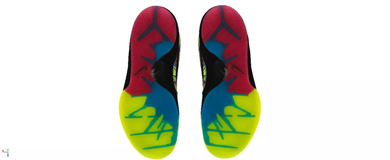 Nike zoom Kobe 4 protro Low-poly 3D model_4