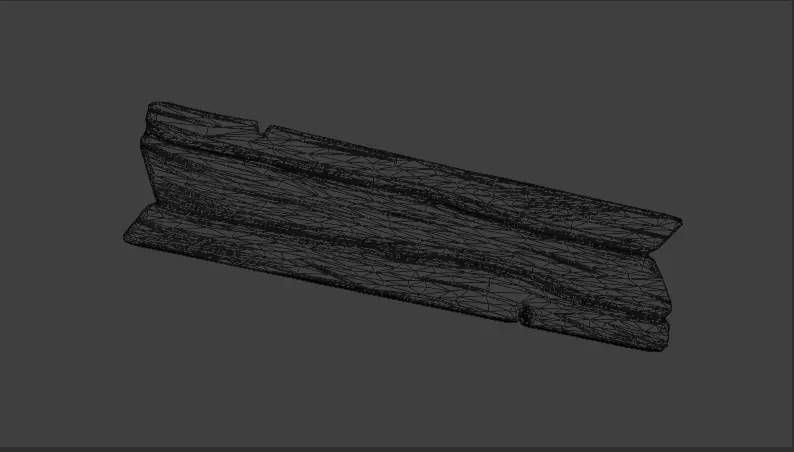 Stylized Wooden Plank Game Ready PBR 3D Asset Low-poly 3D model_11