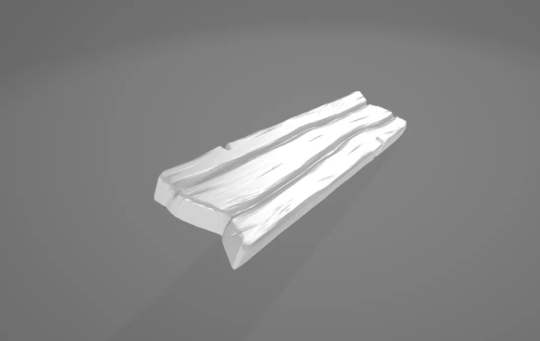 Stylized Wooden Plank Game Ready PBR 3D Asset Low-poly 3D model_14