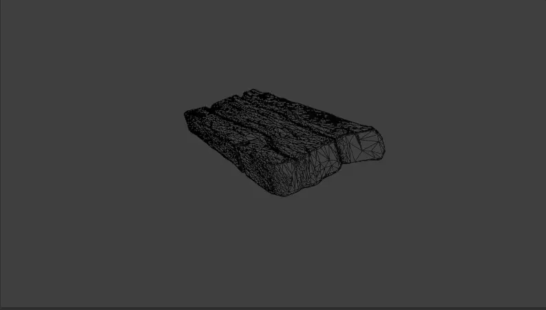 Stylized Wooden Plank Game Ready PBR 3D Asset Low-poly 3D model_13