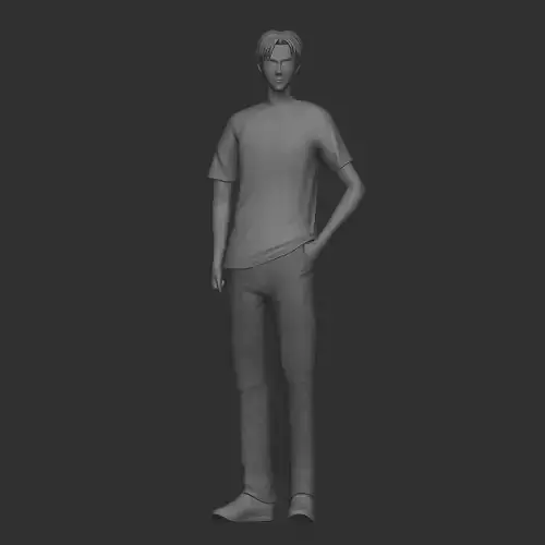 Takumi Fujiwara  Initial D 3D print model