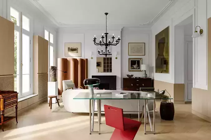 villa 3D model for Corona render 3D model