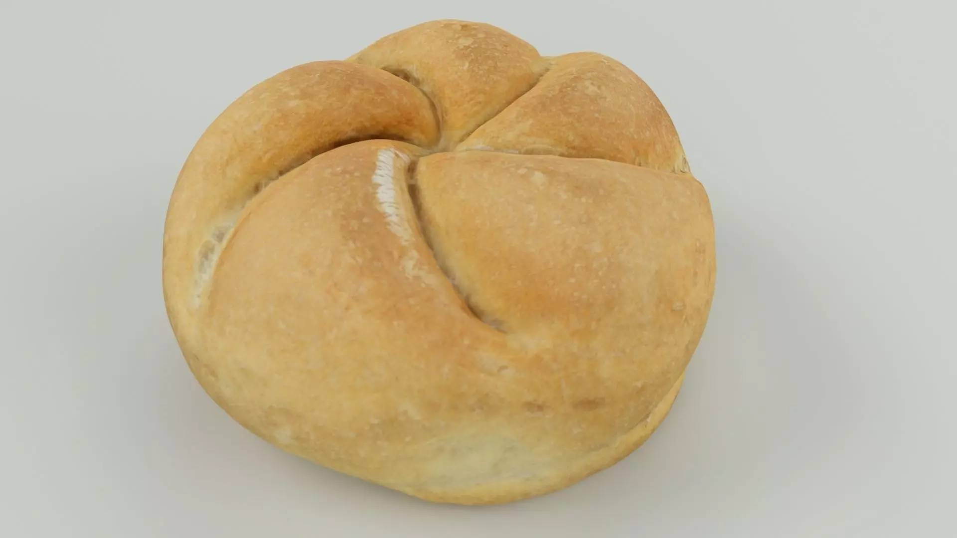 3d scan bread roll - lummerstorfer semmel 1 3D model