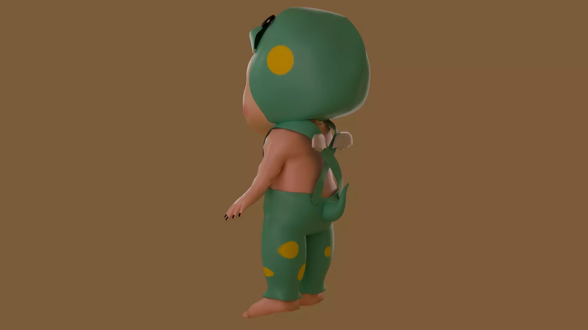 Sonny angel brachiosaurus Low-poly 3D model_3