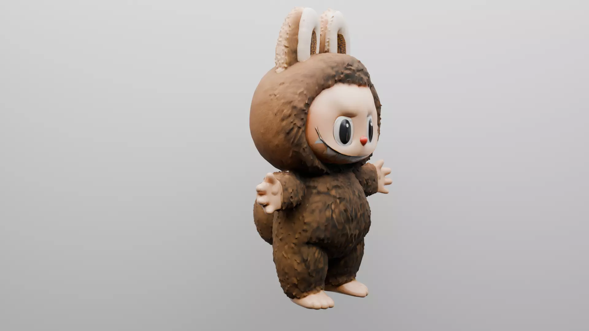 Fluffy Forest Friend 3D print model_5
