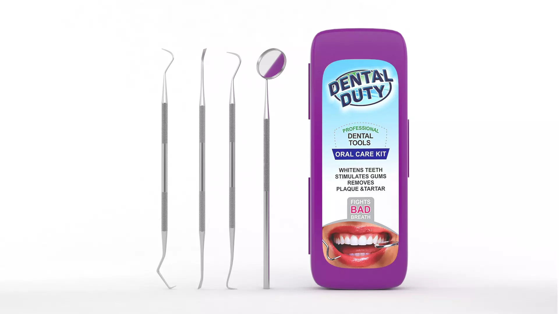 Dental Hygiene Kit 3D model_0