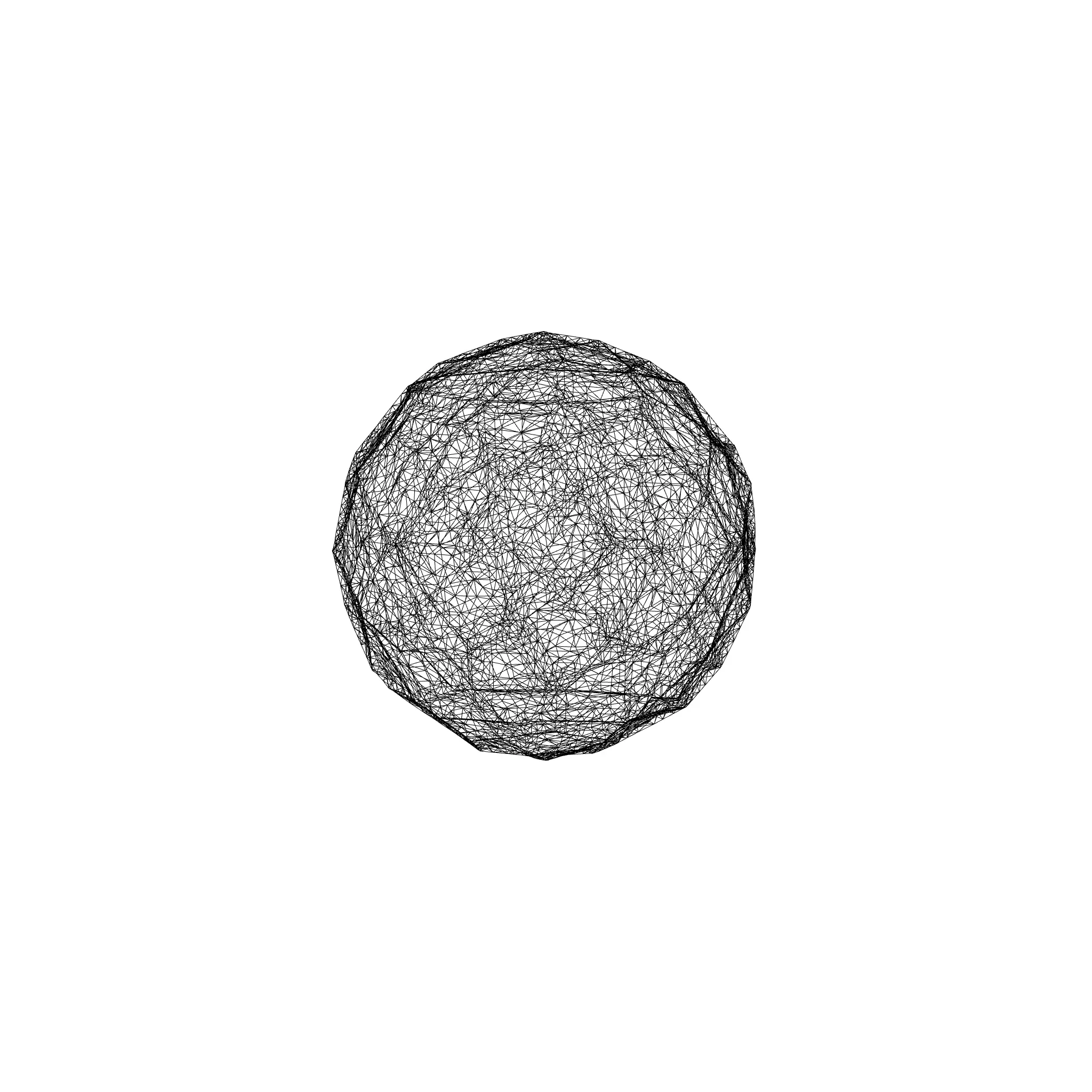 Geometric abstract sculpture Low-poly 3D model_6