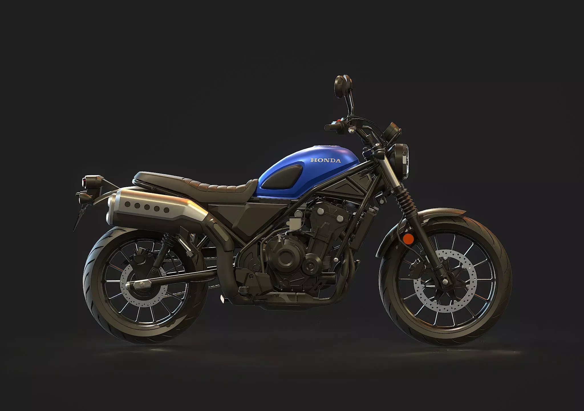 Base model Honda CL500 2023 3D model_5