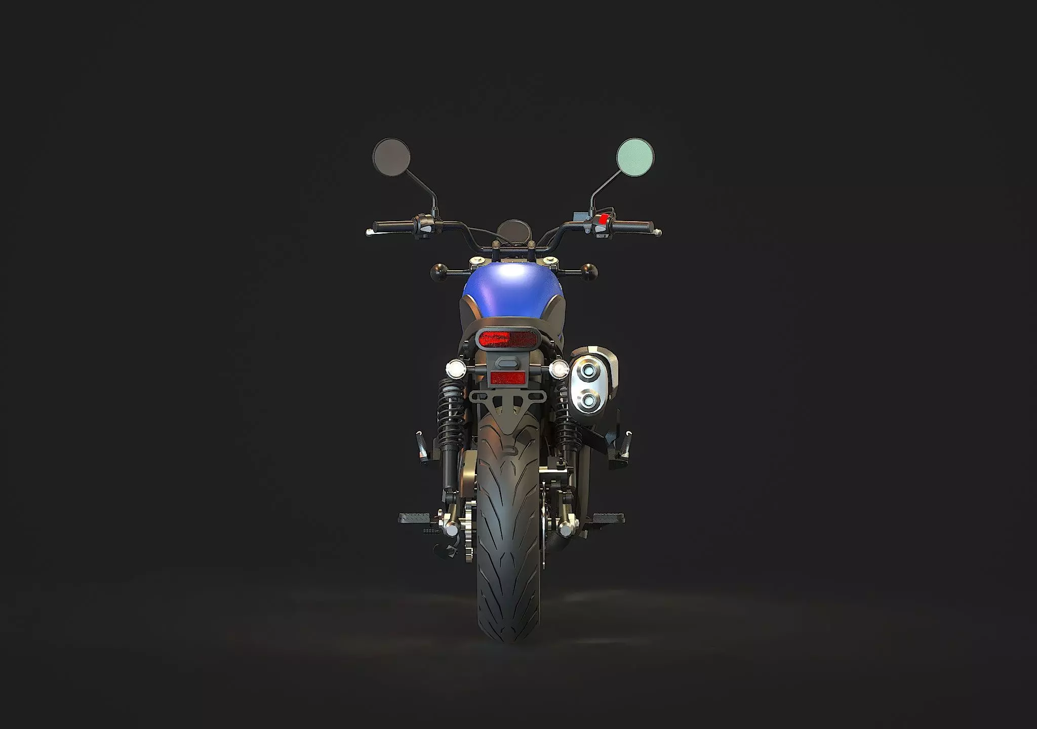 Base model Honda CL500 2023 3D model_7