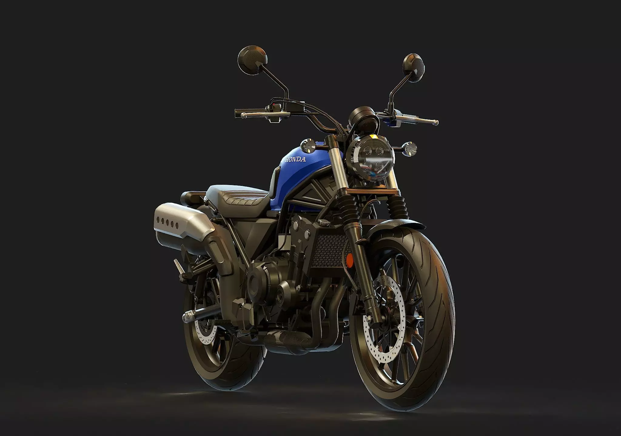 Base model Honda CL500 2023 3D model_8