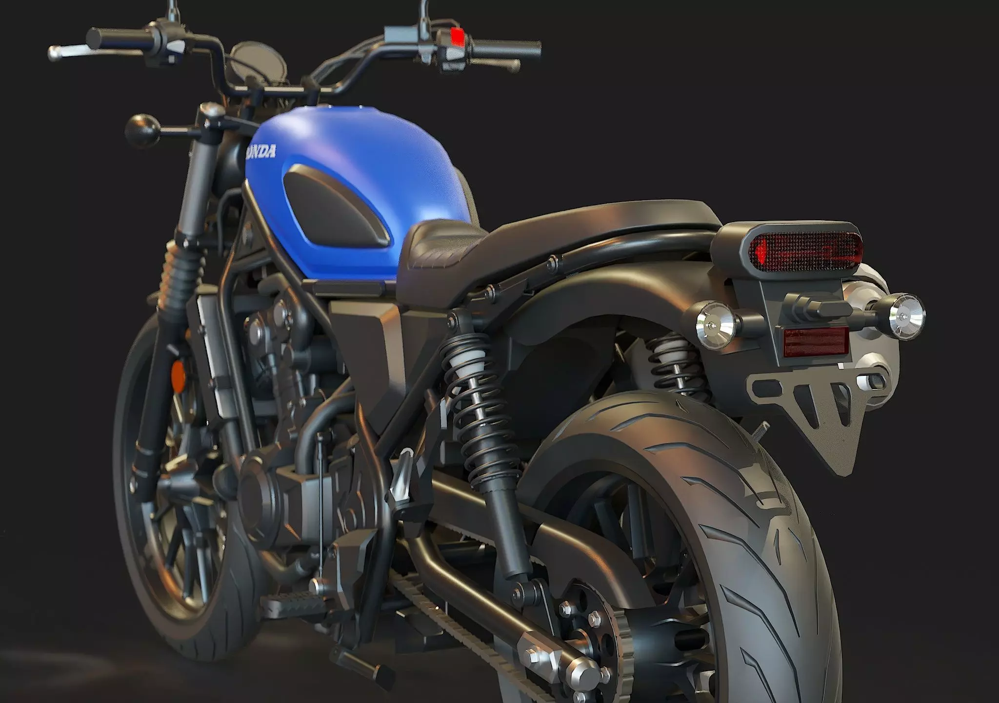 Base model Honda CL500 2023 3D model_11