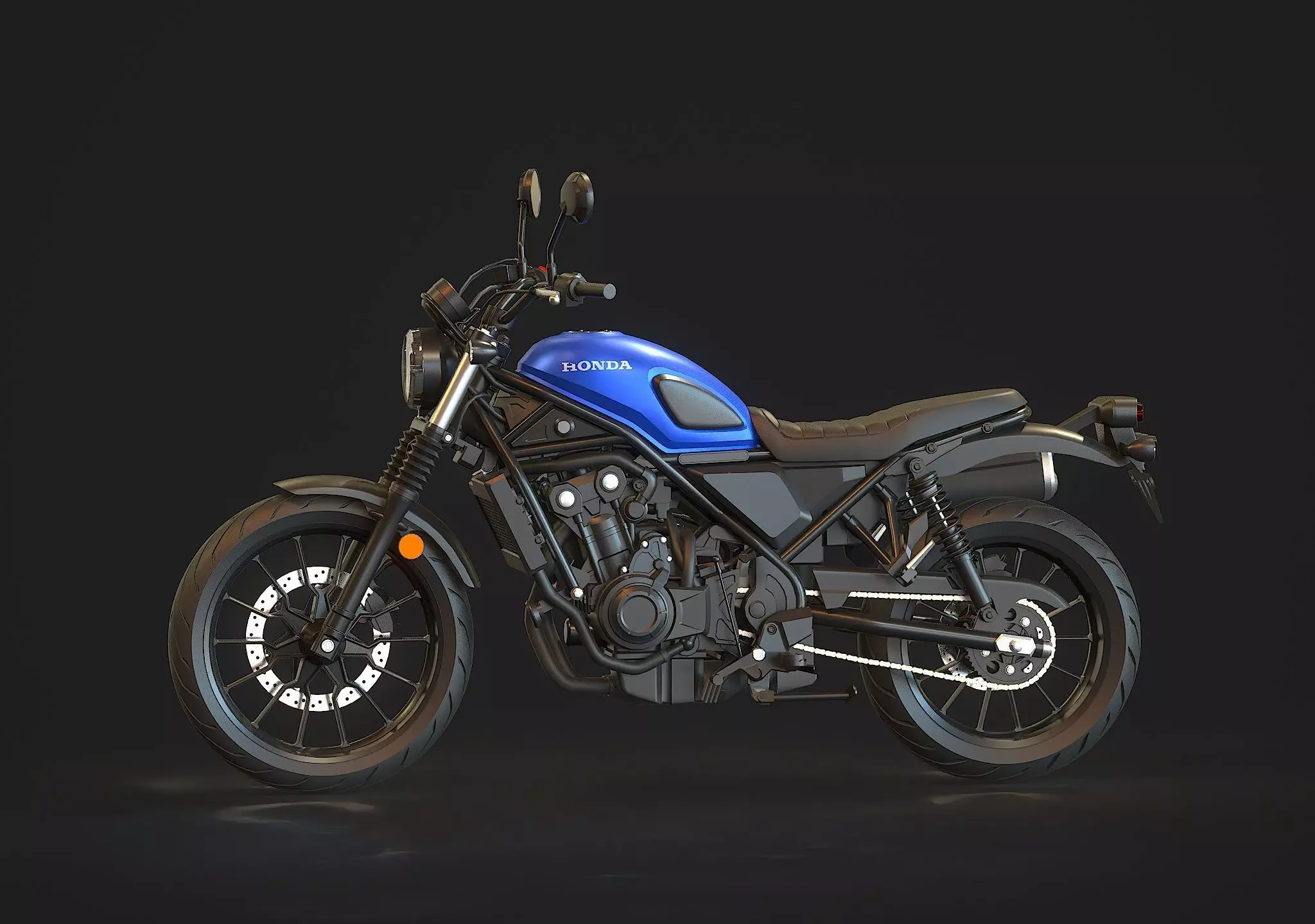 Base model Honda CL500 2023 3D model_3