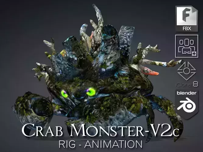 Crab Monster-V2c 3D model