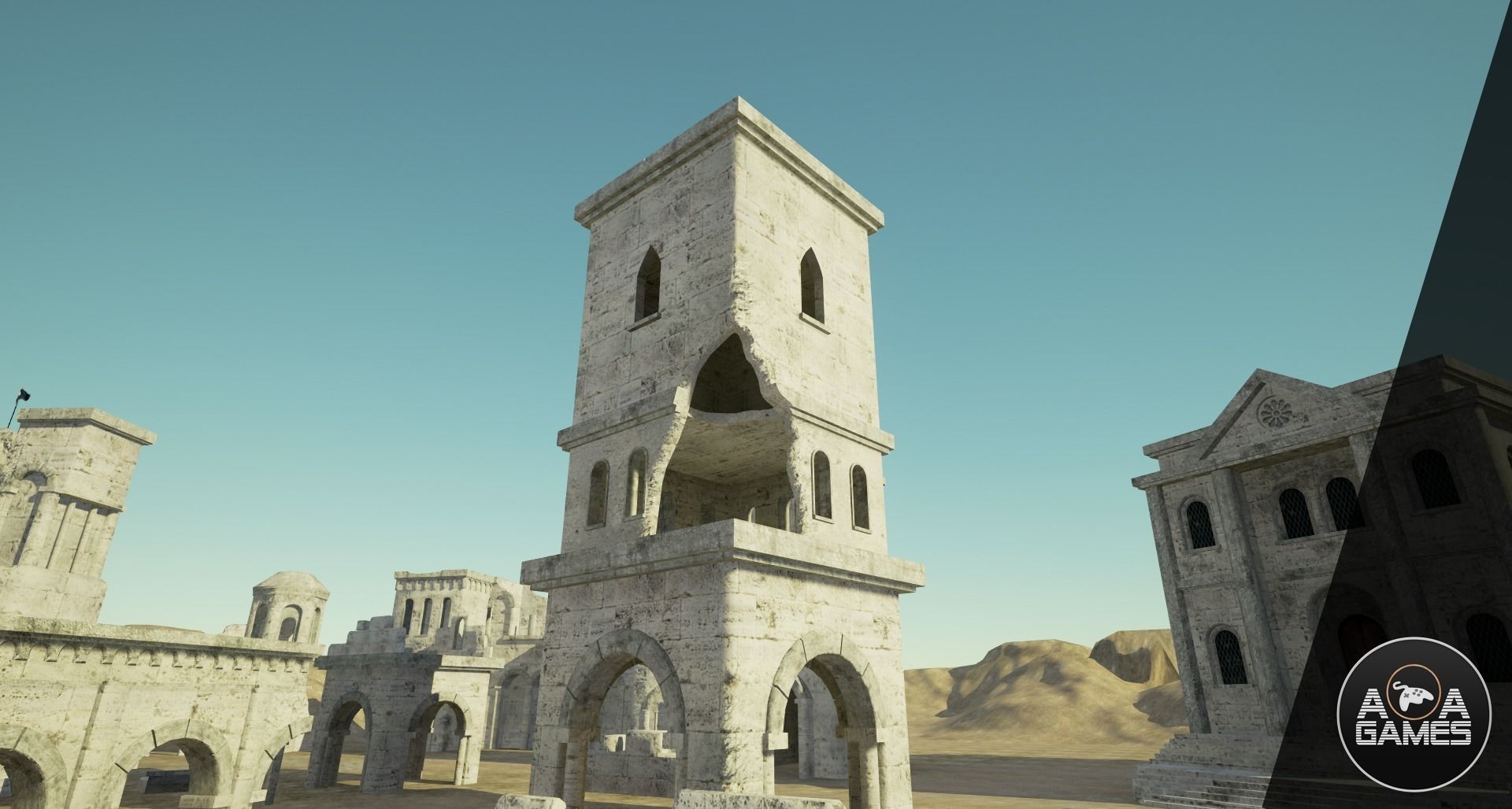Medieval Ruins pack Unreal Engine 3D model_0