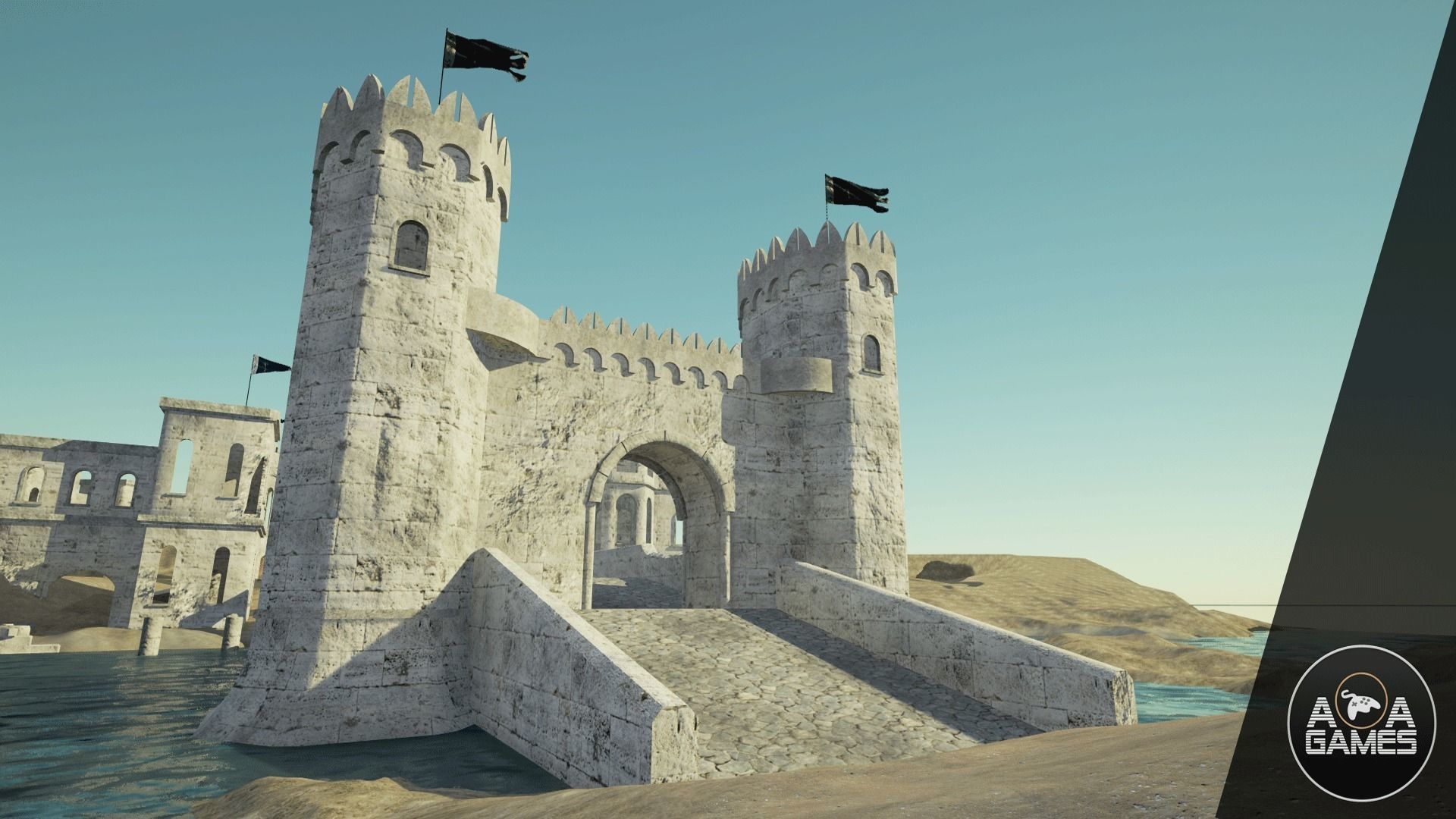Medieval Ruins pack Unreal Engine 3D model_5