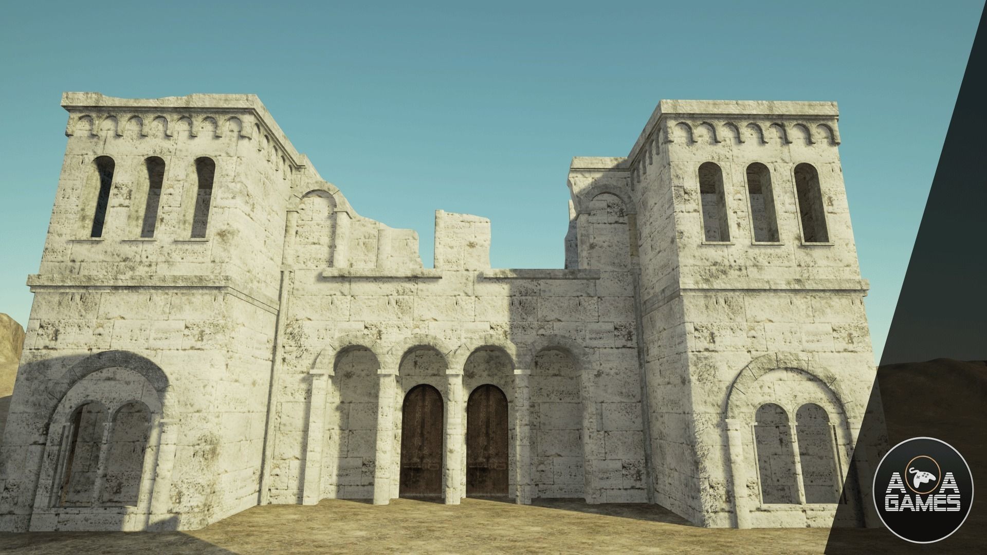 Medieval Ruins pack Unreal Engine 3D model_4