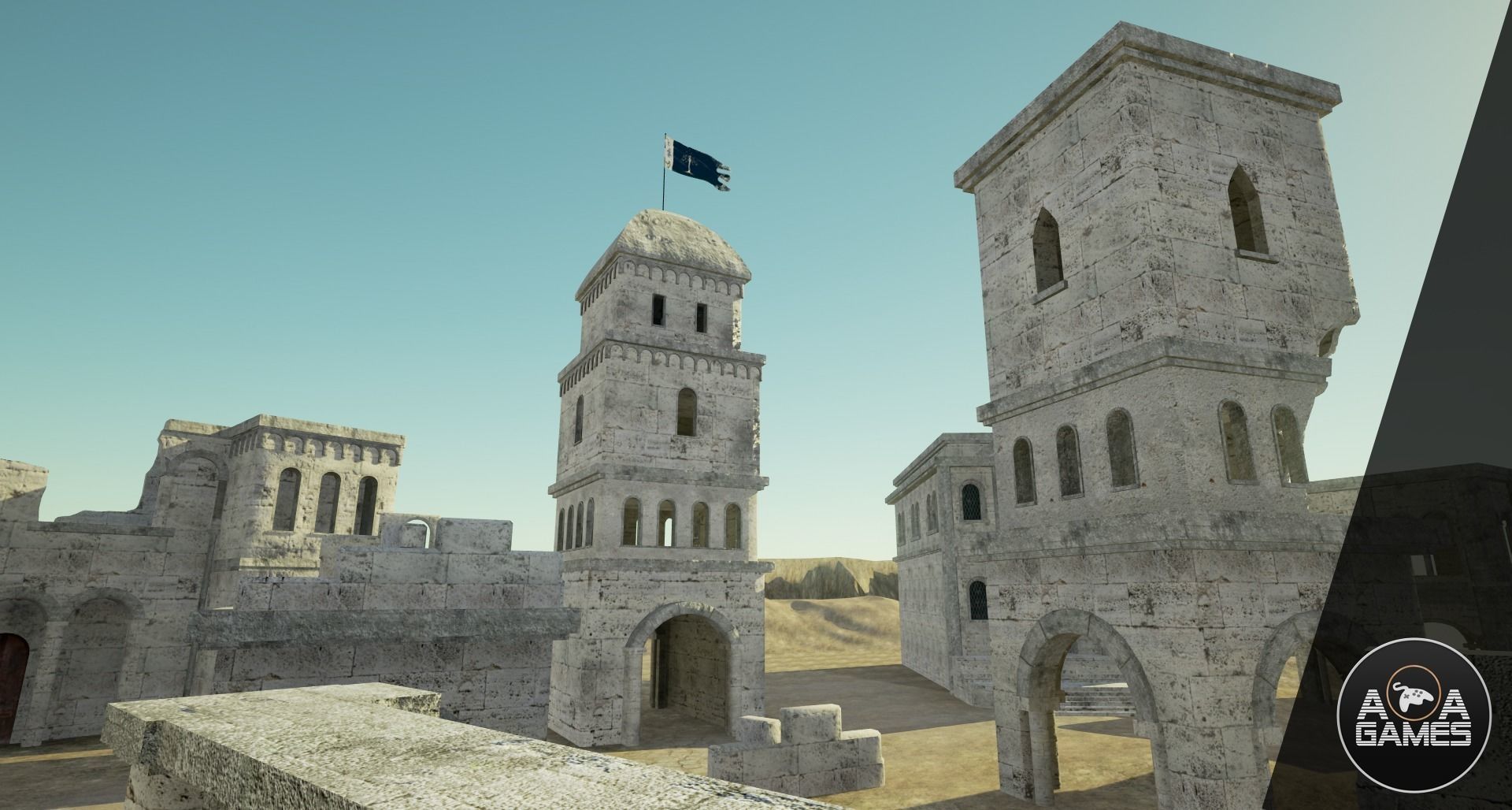 Medieval Ruins pack Unreal Engine 3D model_3