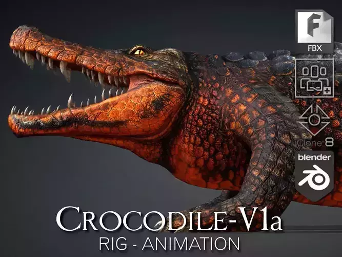 Crocodile-V1a 3D model
