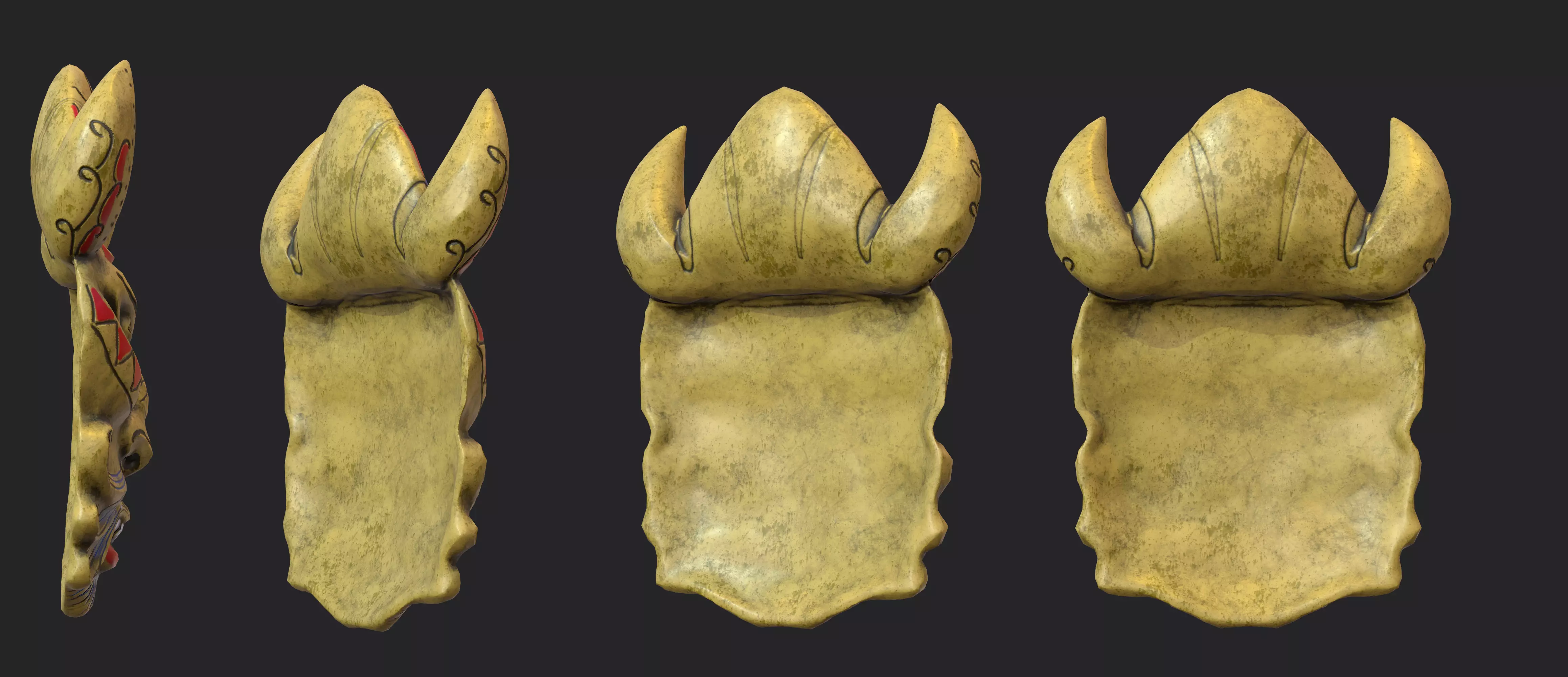 Vietnamese Traditional Mask 3D file STL 03 3D print model_1