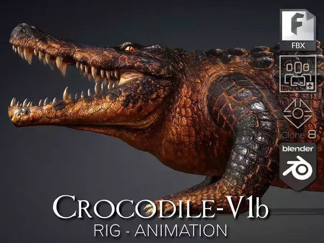 Crocodile-V1b 3D model