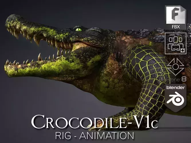 Crocodile-V1c 3D model