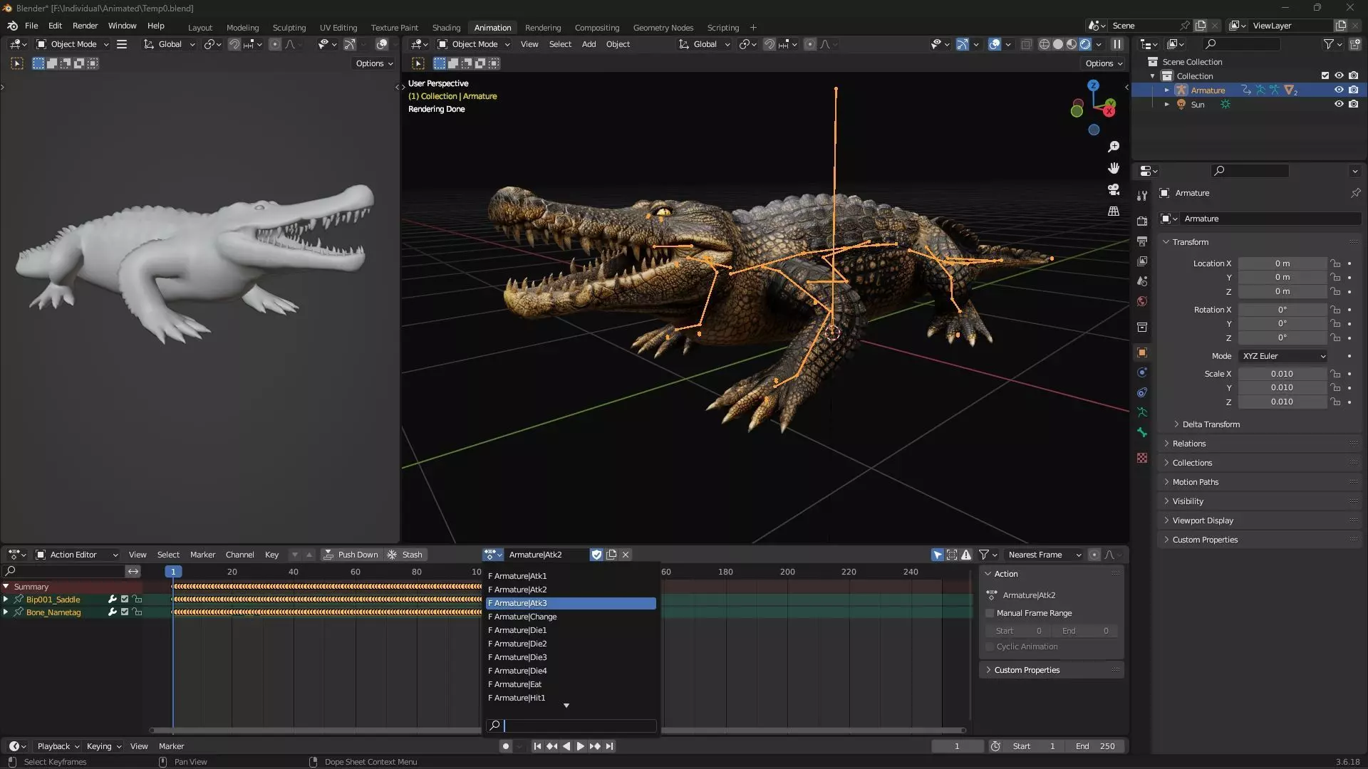 Crocodile-V1d 3D model_22