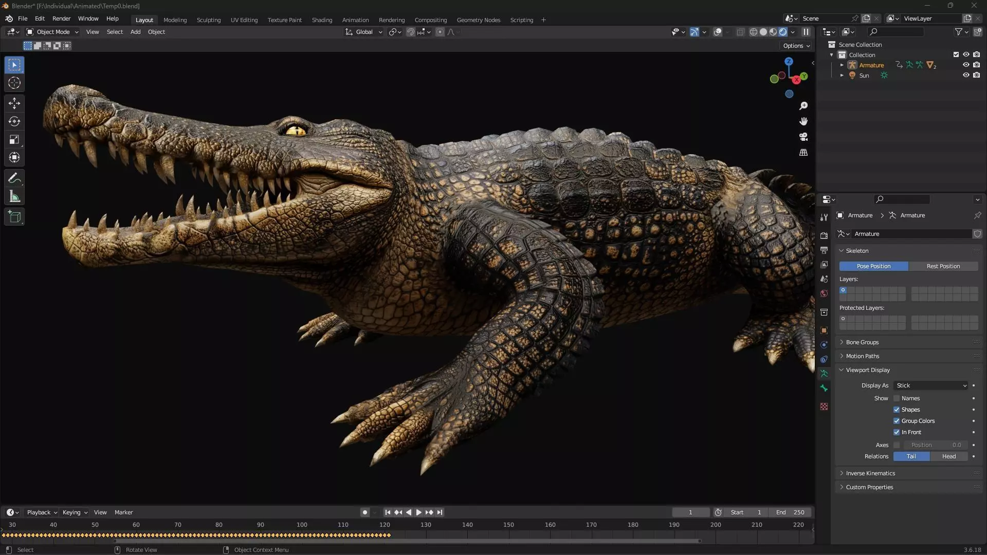 Crocodile-V1d 3D model_23