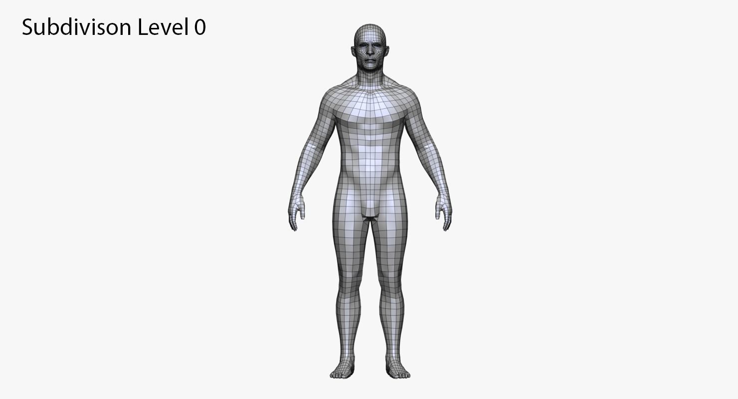 Realistic White Male 3D model_16