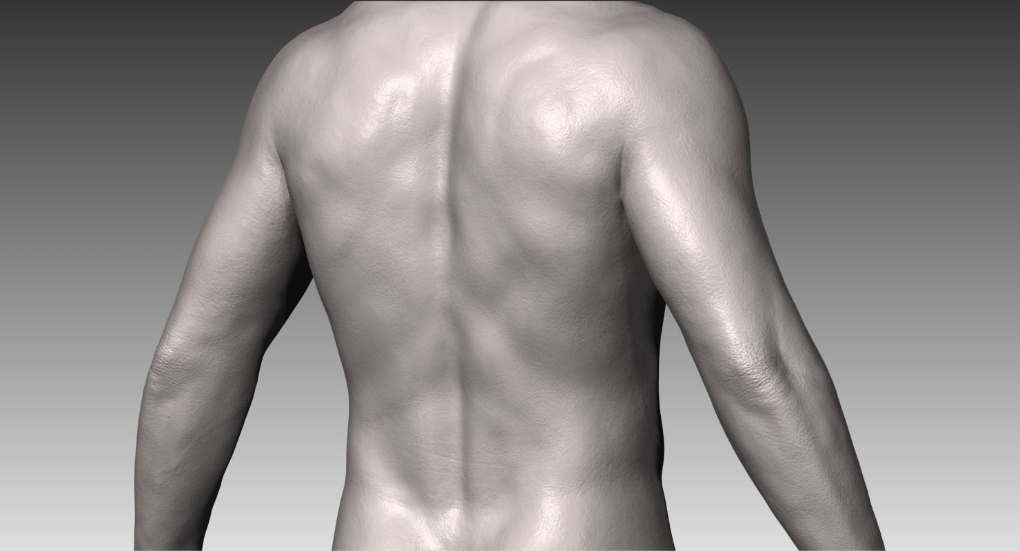 Realistic White Male 3D model_9