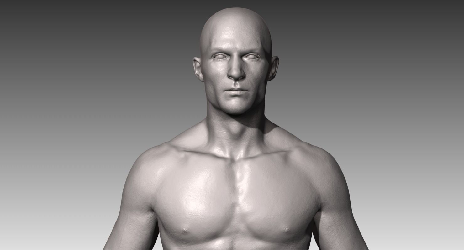 Realistic White Male 3D model_7