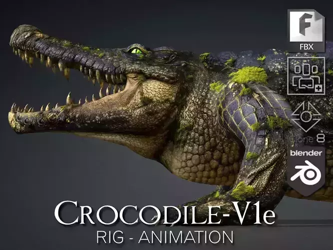 Crocodile-V1e 3D model