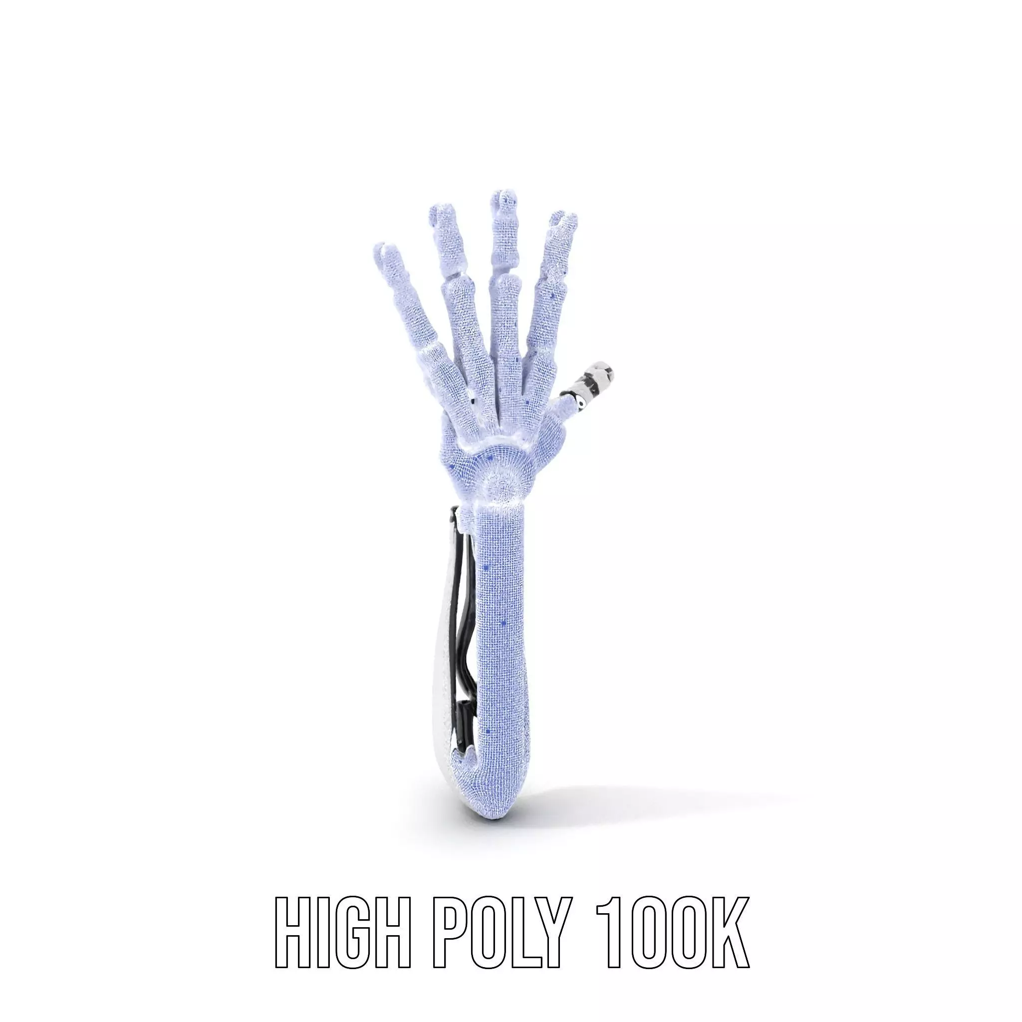 Futuristic Robotic Hand Model Pack Low-poly 3D model_5